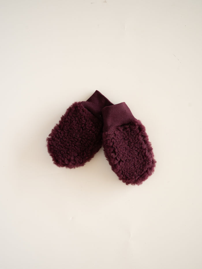 MERINO WOOL TEDDY MITTENS