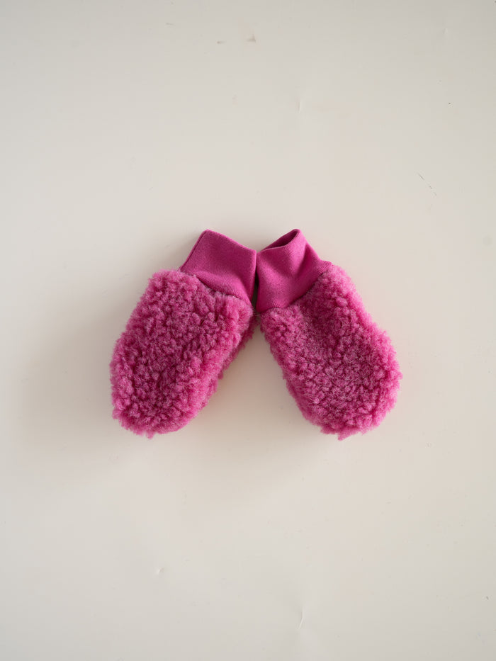 MERINO WOOL TEDDY MITTENS