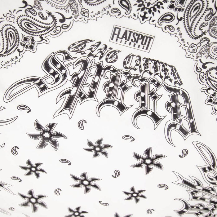 Speed Bandana - Black on White