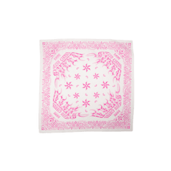Speed Bandana - Pink on White