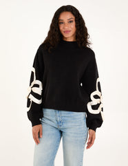 Frill Flower Knit Jumper