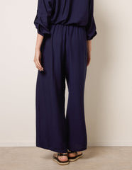 Floral Embroidery Trousers