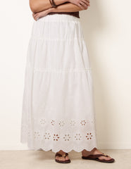 Crochet Detailed Maxi Skirt