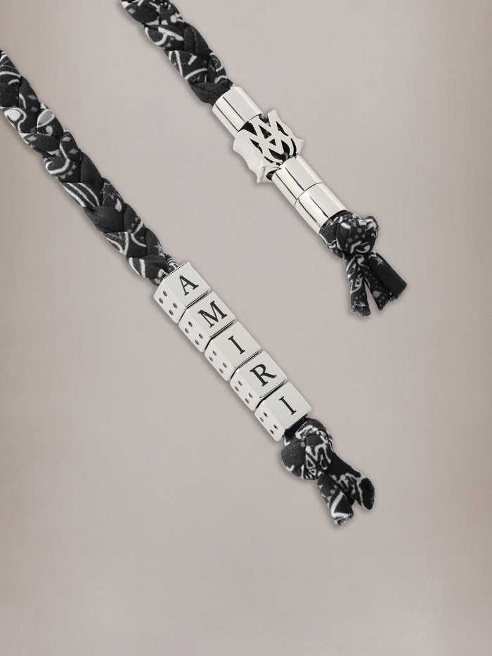WOMEN - WOMEN'S AMIRI BRAIDED KEYCHAIN - Black - AMIRI