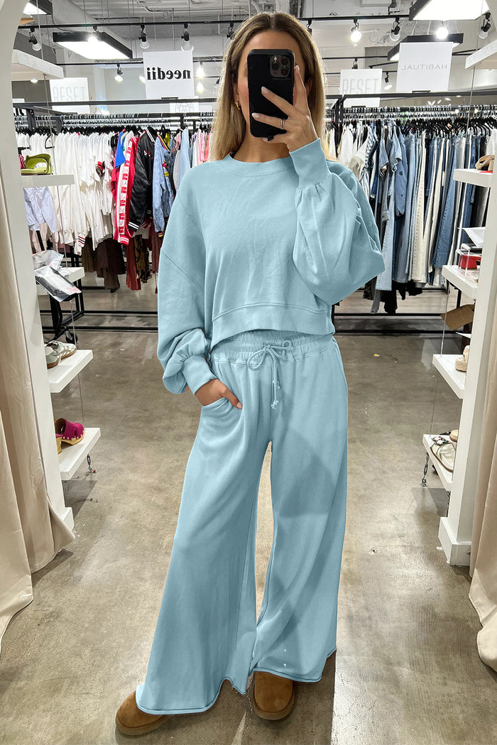 Mist Blue / S / 65%Polyester+35%Cotton